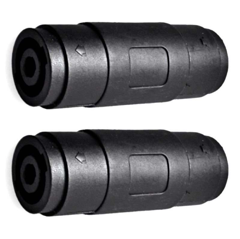 CESS Speaker/Amp Speakon Compatible Female to Female Connector - Audio Speaker Jack Twist Lock 4 Pole - for NL4MP, NL4MPR, NL4FC, NL4FX, NLT4X, NL2FC, NL4 Series - (jcx) (2 Pack) - Image 1